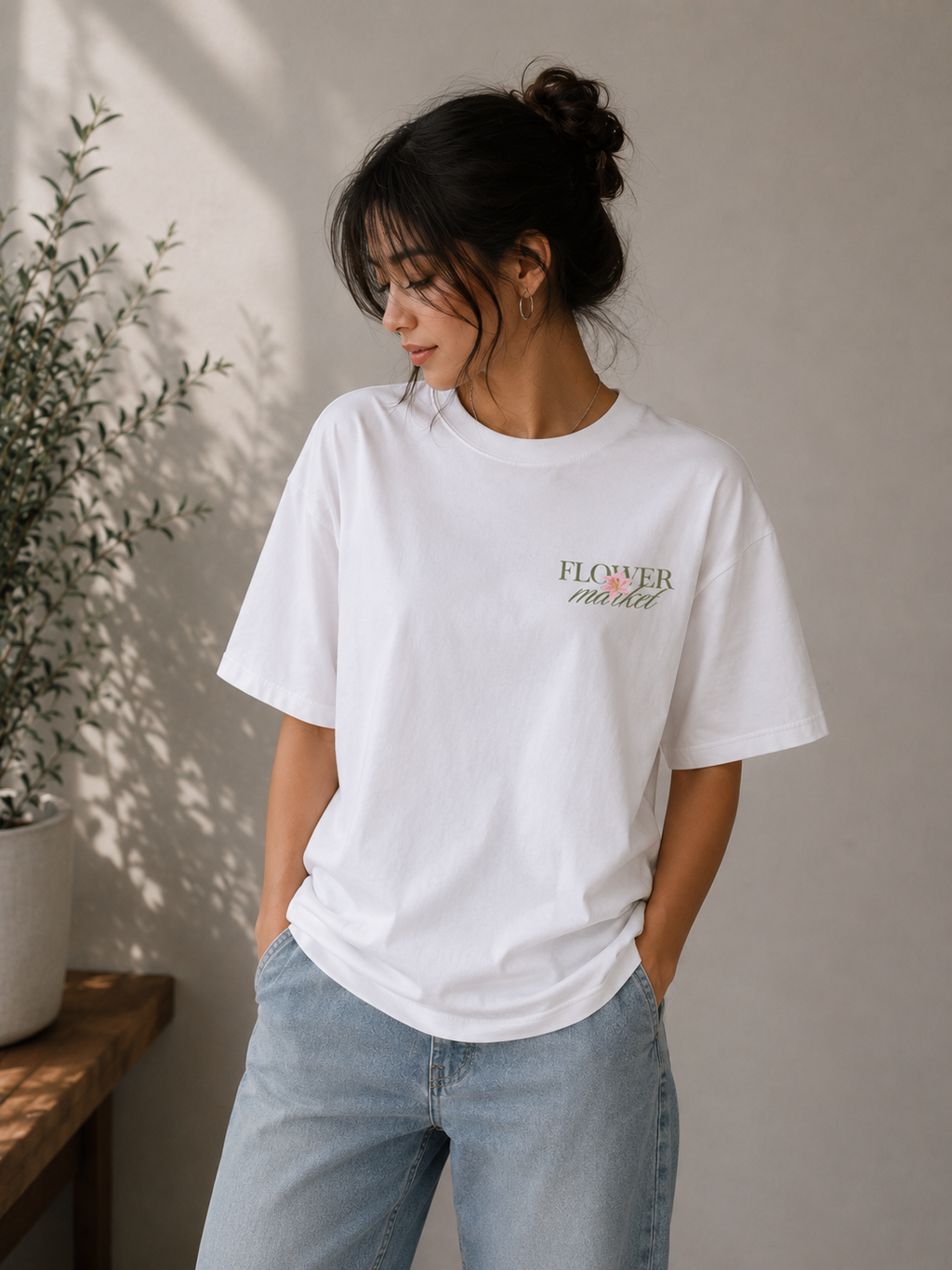 Flower Market Oversized Tshirt