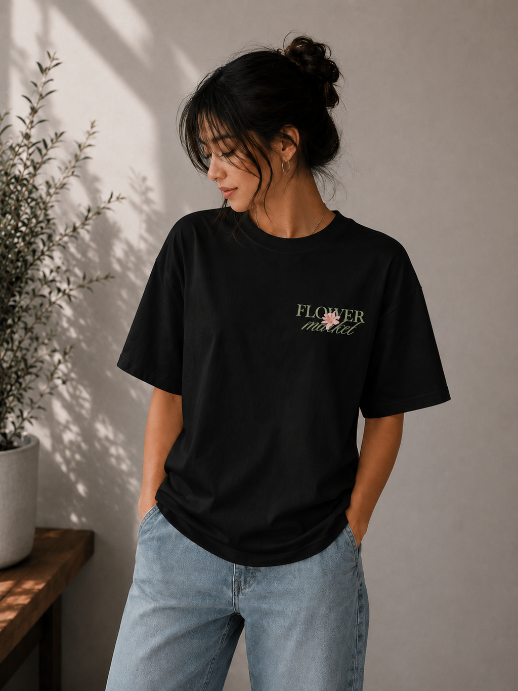Flower Market Oversized Tshirt