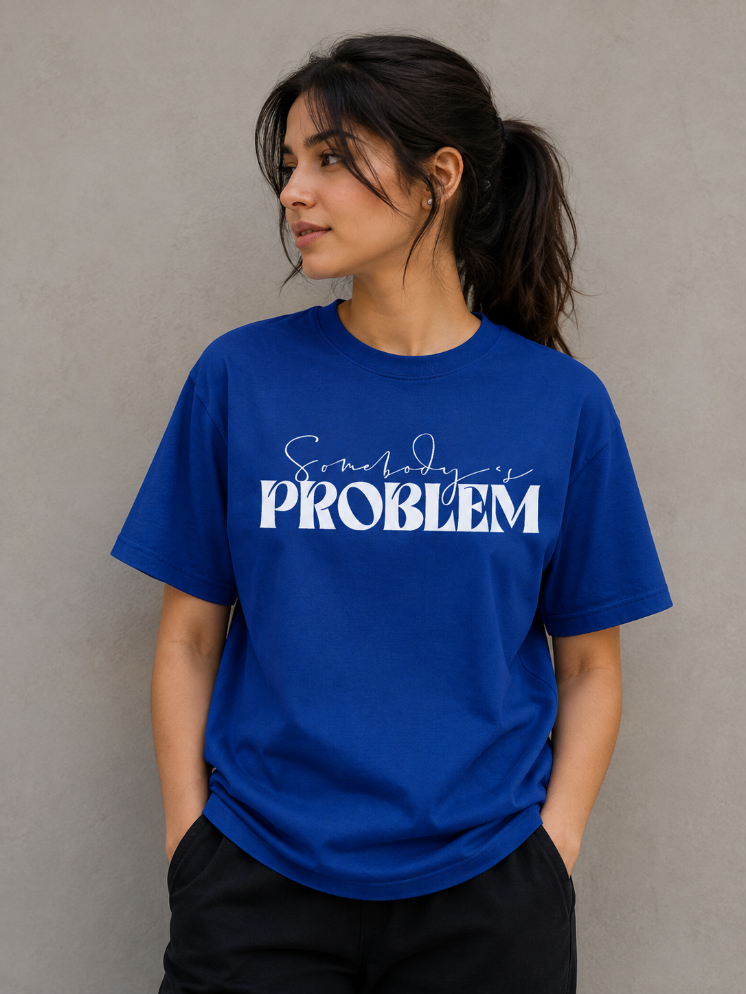 Somebody's Problem Couple Oversized Tshirt