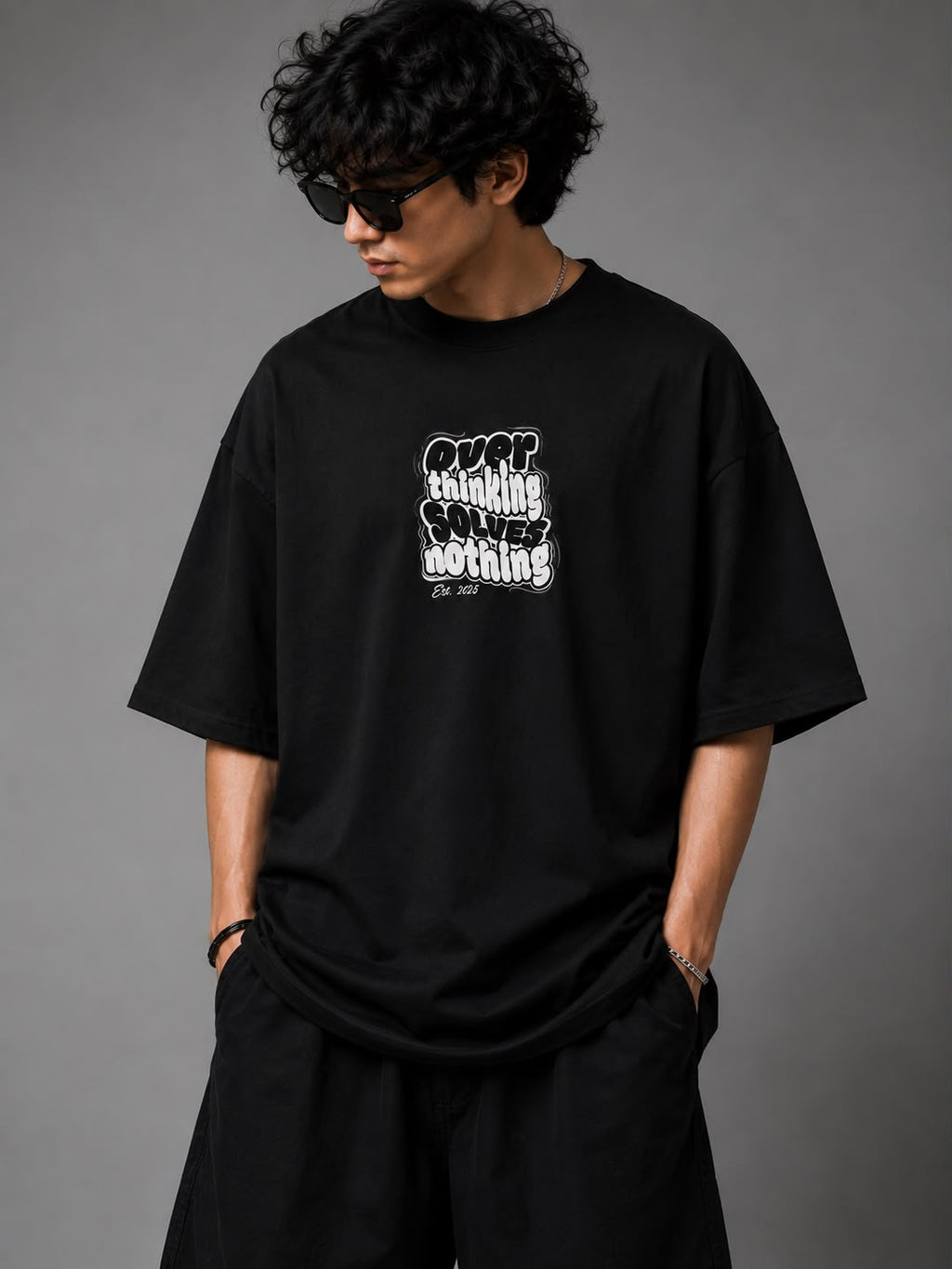 Overthinking Solves Nothing Oversized Standard T-Shirt