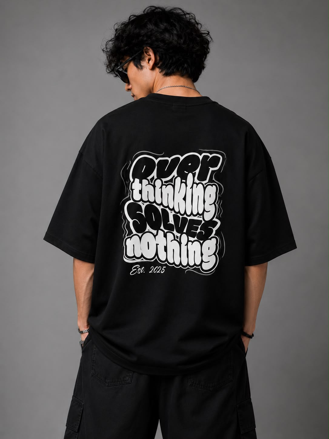 Overthinking Solves Nothing Oversized Standard T-Shirt