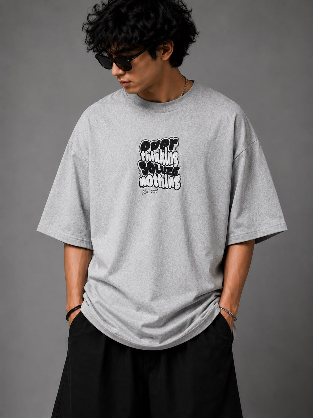 Overthinking Solves Nothing Oversized Standard T-Shirt